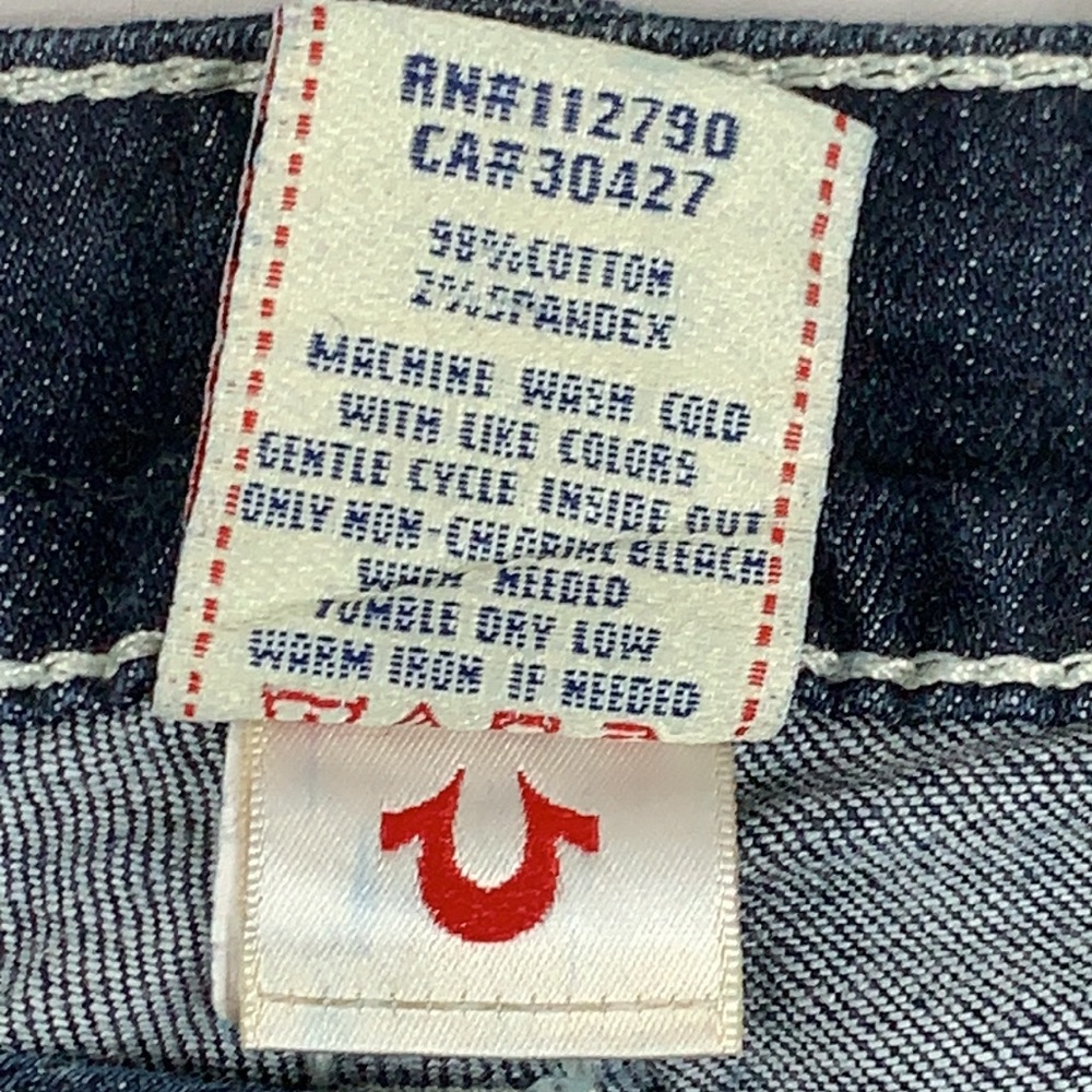 True religion straight leg dark wash jeans size 27 - Picture 3 of 15